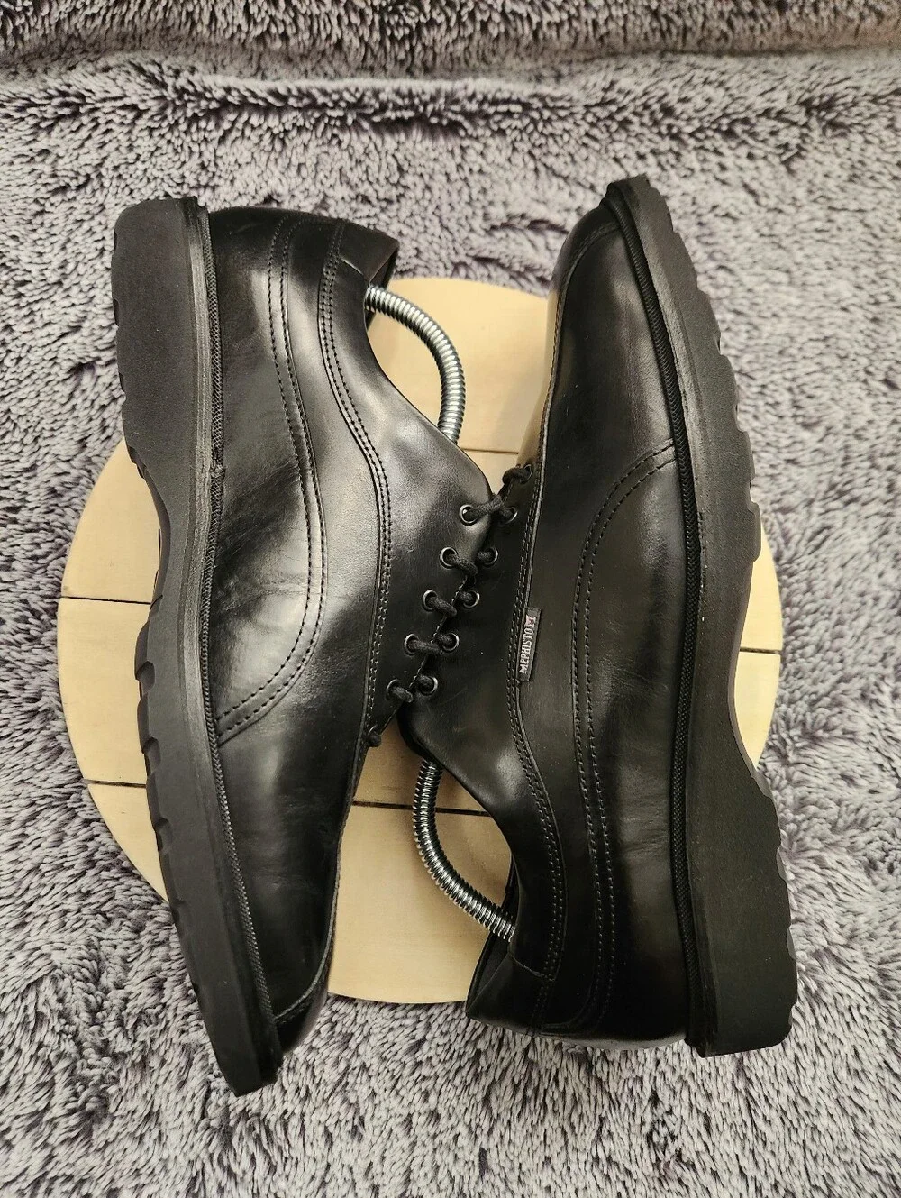 Mephisto Goodyear Welt Black Leather Bicycle Toe Casual Shoes Men's Size 8.5